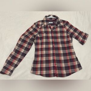 Plaid Button-Up Shirt